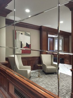 Lexington Ave lobby seating, sygrove associates