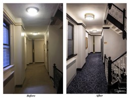 sygrove associates, before and after hallway redesign