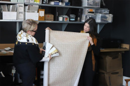 wallcovering vs paint, hallway renovations, hallway interior designers NYC